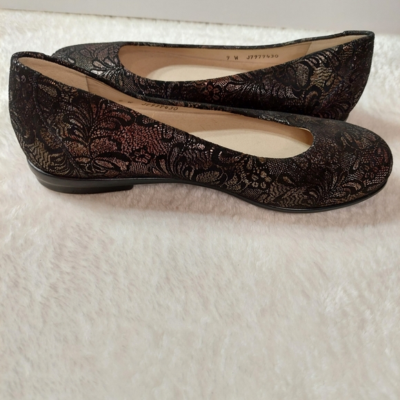 SAS Scenic Ballet Black Lace Flats - Size 9 - Picture 7 of 8